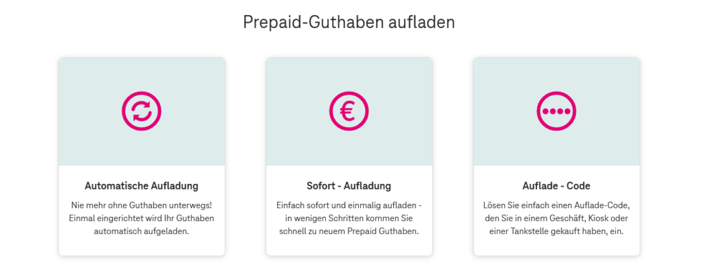 MagentaMobil Prepaid Aufladen - Telekom bietet 3 Systeme